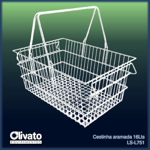 Cestinha aramada para 16Lts