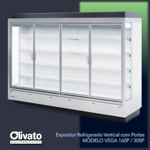 Expositor Refrigerado Vertical com Portas