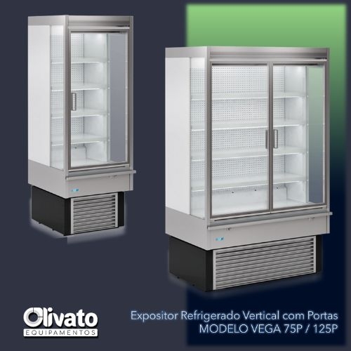 Expositor Refrigerado Vertical com Portas