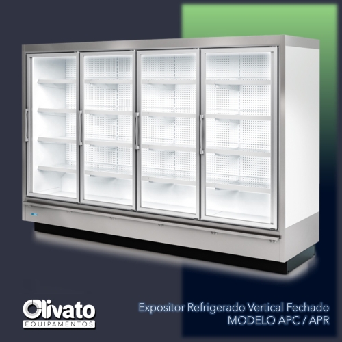 Expositor Refrigerado Vertical com Portas