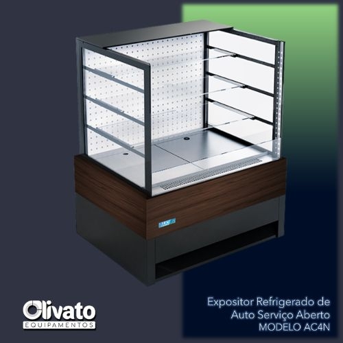 Expositor Refrigerado de Autosserviço com Portas