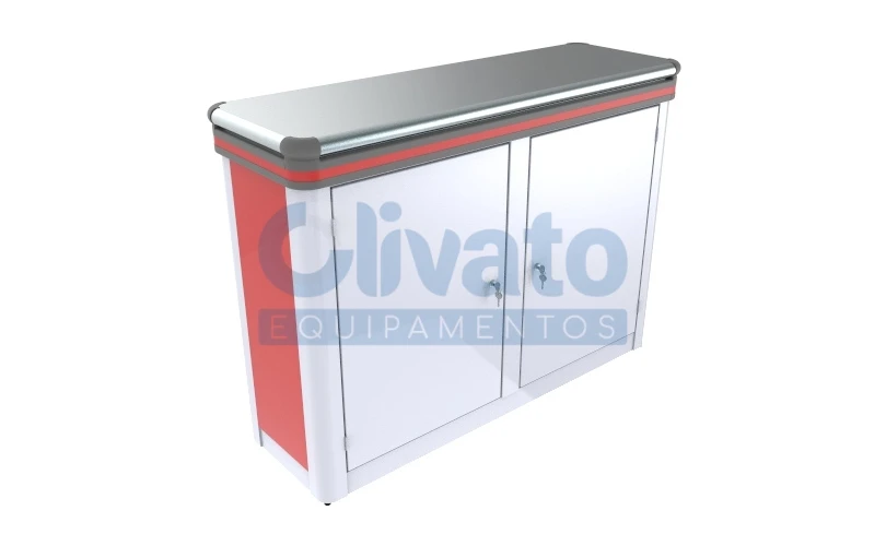 Balcão Psicotrópico Luxo - Tampo em Aço Inox