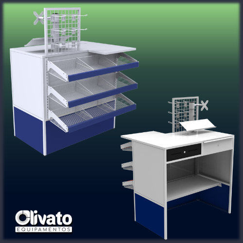 Balcão Caixa Farma Modelo Flex 
